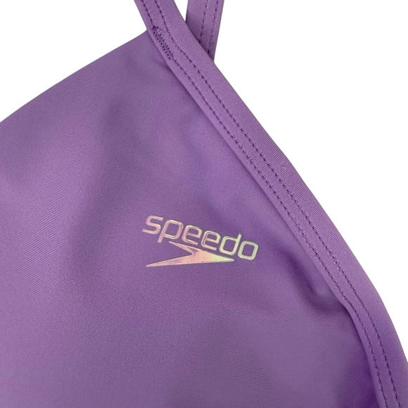 Speedo Women's Swimsuit Triangle Bikini Top Fairy Wren Size Medium New - Picture 2 of 11